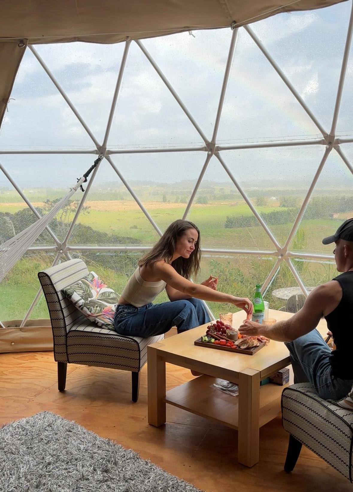 1 Waipu Off-Grid Eco Seaview Geodesic Glamping Dome Hotel Buitenkant foto