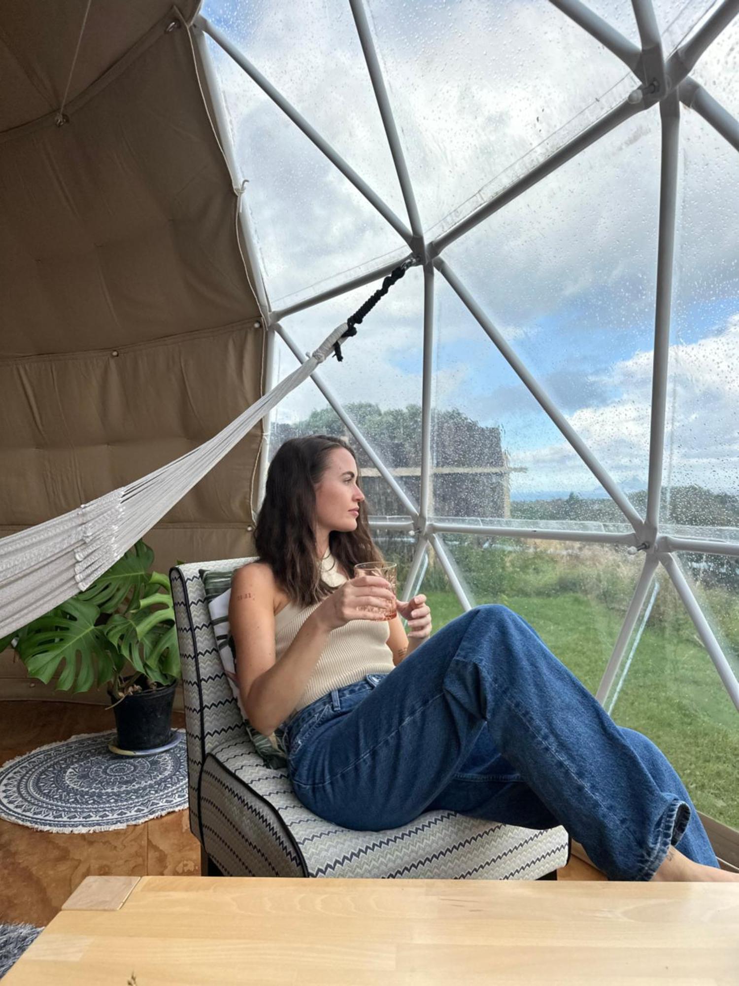 1 Waipu Off-Grid Eco Seaview Geodesic Glamping Dome Hotel Buitenkant foto