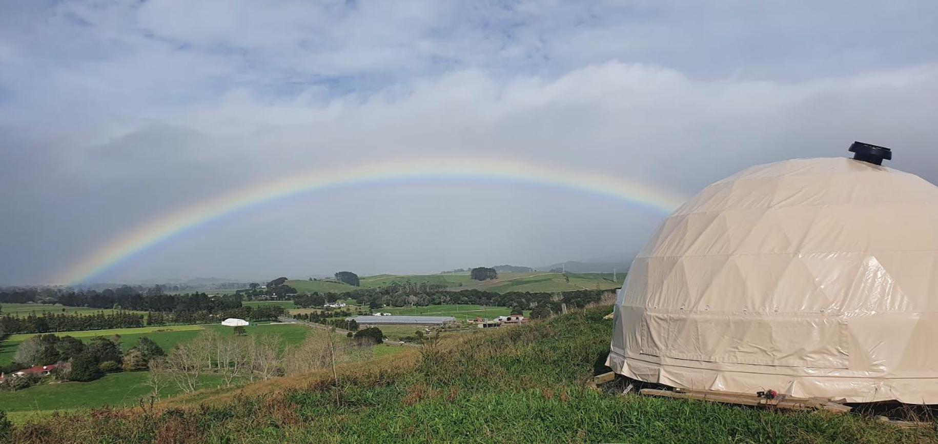 1 Waipu Off-Grid Eco Seaview Geodesic Glamping Dome Hotel Buitenkant foto